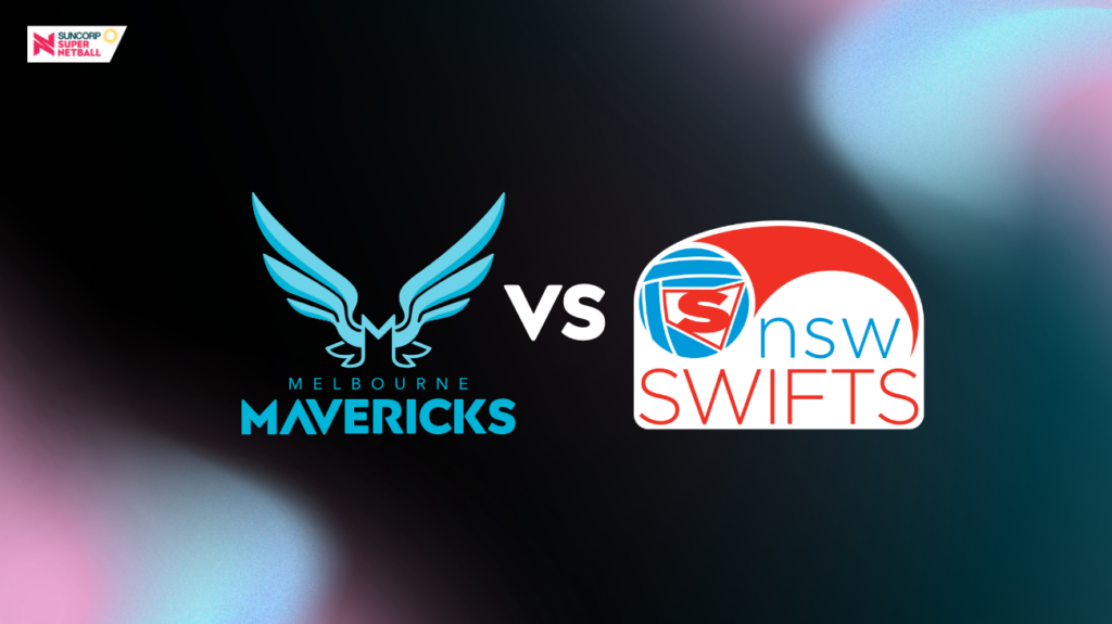 Melbourne Mavericks and NSW Swifts logos.